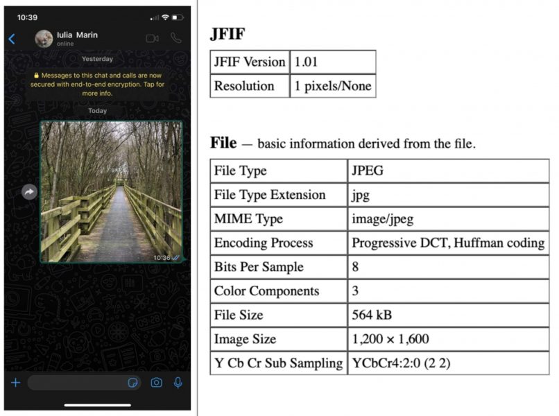 Sending encrypted photos while preserving metadata - Citizen Evidence Lab